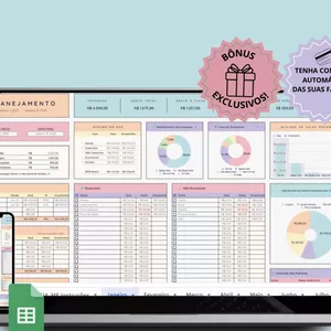 Imagem de capa para o Curso online Planilha Financeira para controle JD