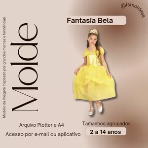 Imagem de capa para o Ebook Molde fantasia bela