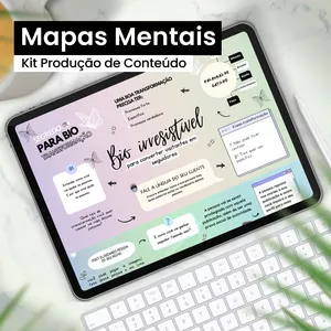 Imagem de capa para o Curso online Mapas Mentais 2022 - Kit Produção de Conteúdo