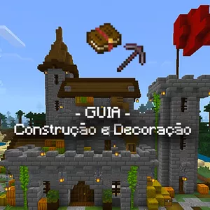 Imagem de capa para o Ebook O Guia de Construção e Decoração para Minecraft