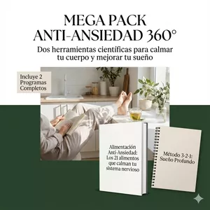 Imagen de portada para Ebook MEGA PACK ANTI-ANSIEDAD 360