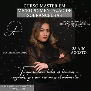 Imagem de capa para o Evento presencial Curso Presencial Master de Micropimentacao de Sobrancelhas 