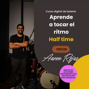 Imagen de portada para Curso online Aprende a tocar el ritmo HALF TIME