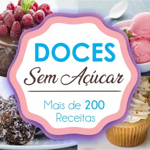 Imagem de capa para o Curso online Doces Sem Açúcar - Mais de 200 Receitas