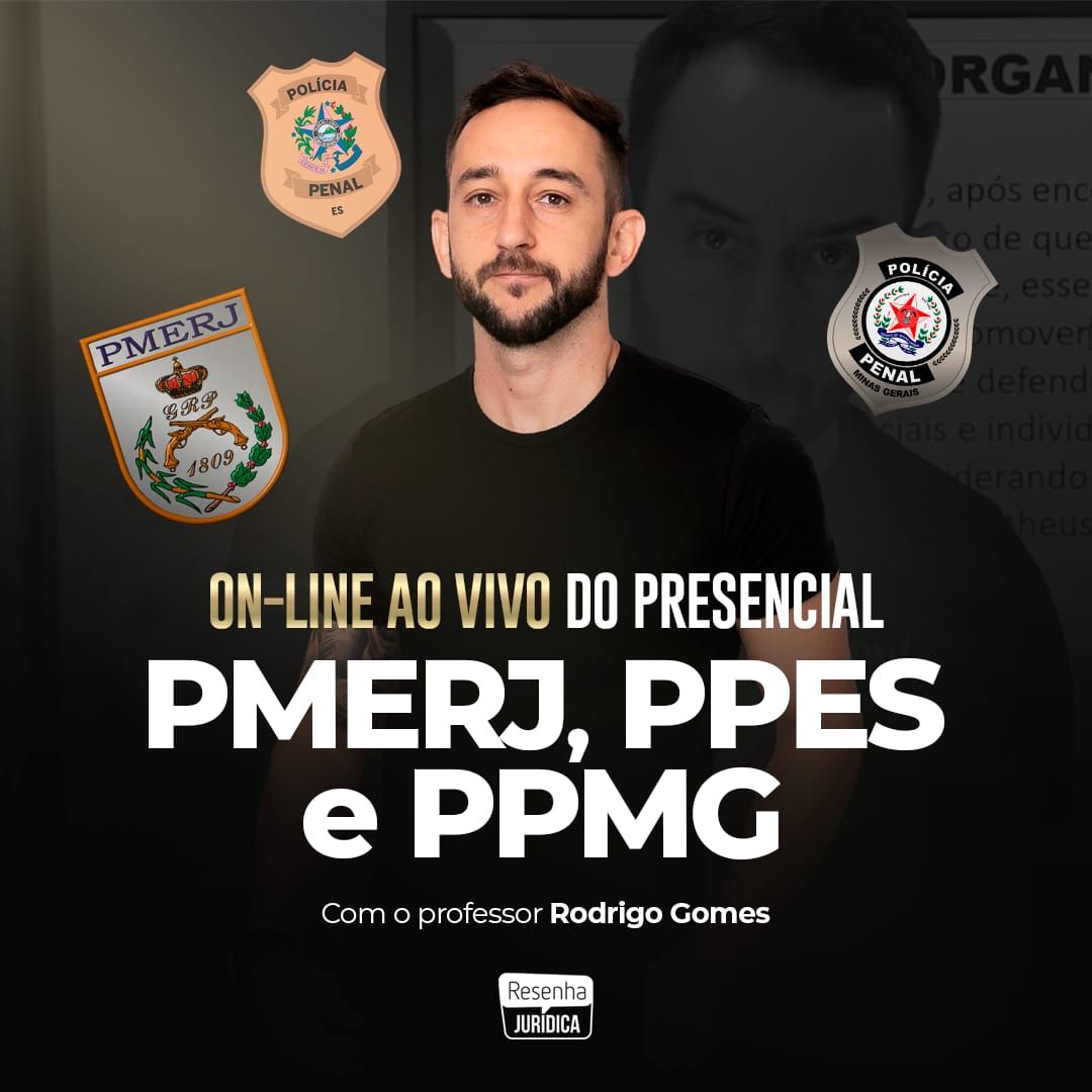 Imagem do curso TURMA PMERJ, PPES E PPMG ONLINE AO VIVO DO PRESENCIAL (aula aos domigos)