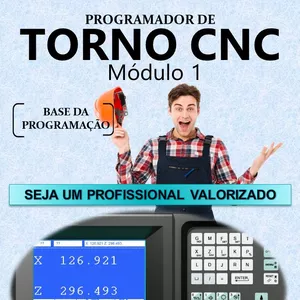 Imagem de capa para o Ebook PROGRAMADOR TORNO CNC NIVEL 1