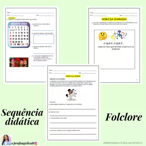 Imagem de capa para o Ebook Atividades de Folclore - Sequência Didática