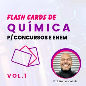 Imagem de capa para o Ebook Flash Cards de Química para Enem e Concursos