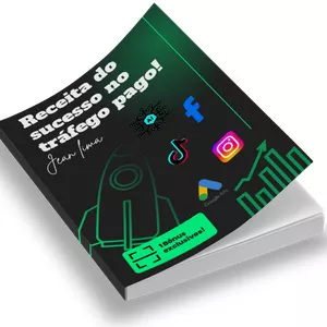 Imagem de capa para o Ebook A receita para o sucesso no tráfego pago.