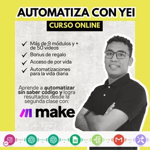 Imagen de portada para Curso online Automatiza con Yei 