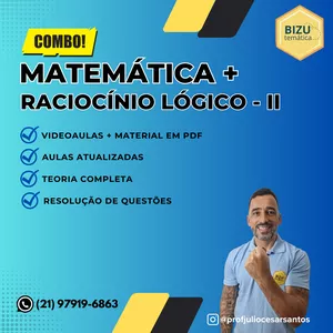 Imagem de Combo Matemática + Raciocínio Lógico - II criado por Julio Cesar na hotmart