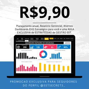 Imagem do curso Dashboards Estratégicos EHS - SST [Compre 1 e Leve 3]