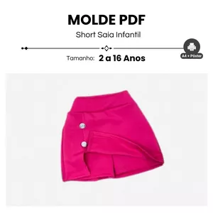 Imagem de capa para o Ebook MOLDE SHORT SAIA INFANTIL