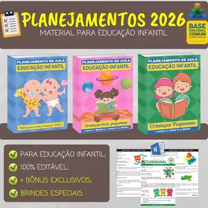 Imagem de capa para o Curso online PLANEJAMENTOS BNCC (EDUCAÇÃO INFANTIL) - 2026