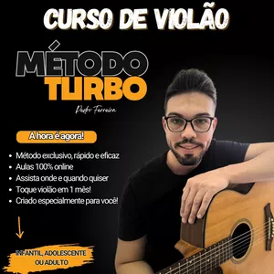 Imagem de Curso de Violão - MÉTODO TURBO com Pedro Ferreira criado por Pedro Henrique Ferreira Pedroso na hotmart
