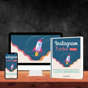 Imagem de capa para o Ebook INSTAGRAM TURBO