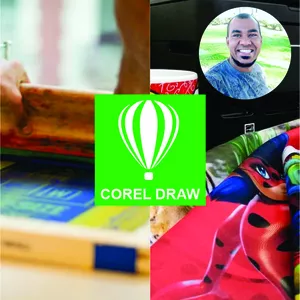 Imagem de capa para o Curso online Curso de Corel Sublimação e Serigrafia + Pacote de Artes + Suporte