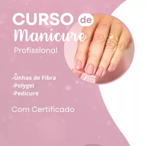 Curso Curso de Manicure e Pedicure Profissional c/ Certificado