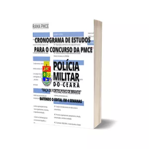 Imagem de capa para o Ebook CRONOGRAMA DE ESTUDOS PRA PMCE BATENDO EDITAL EM 4 SEMANAS 