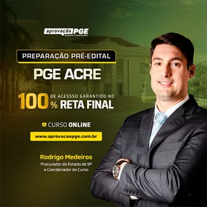 Imagem de capa para o Curso online PREPARAÇÃO PRÉ EDITAL PGE ACRE
