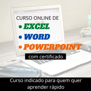 Imagem do curso Excel, Word e PowerPoint 