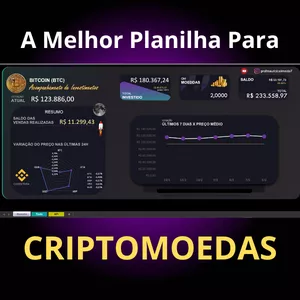 Imagem de capa para o Curso online Planilha Criptomoedas