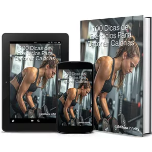 Imagem de capa para o Ebook 100 Dicas de Exercícios Para Detonar Calorias