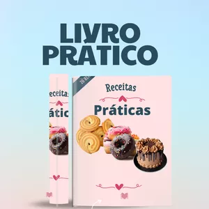 Imagem de capa para o Ebook Receitas Faceis e Praticas de Doces e Salgados