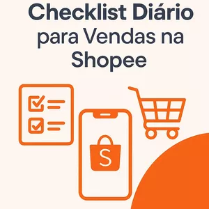Imagem de capa para o Ebook Checklist para Vendas na Shopee
