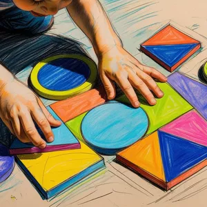 Imagem de capa para o Ebook Brincando com as Formas Geométricas – Atividades para Educação Infantil