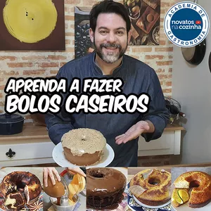 Imagem de capa para o Curso online CURSO DE BOLOS CASEIROS - APRENDA A FAZER BOLOS DE VERDADE
