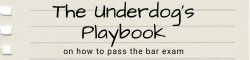 The Underdog's Playbook for Passing the Bar Exam