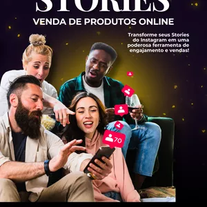 Imagem de capa para o Ebook 30 Dias de Interação para Stories no Instagram - Venda de Produtos Online