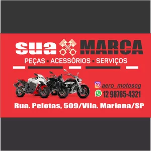 Imagem de capa para o Curso online Cartão de Visitas P/ Loja de motos e vendedores Templete Cartão de Visitas Editável em 9x5cm Corel Draw 2020 Cdr 