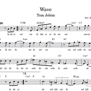 Imagem de capa para o Ebook Wave (Tom Jobim) - Partitura Facilitada