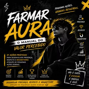 Imagem do curso FARMAR AURA - O método definitivo para desenvolver presença, respeito, magnetismo e influência em qualquer ambiente.
