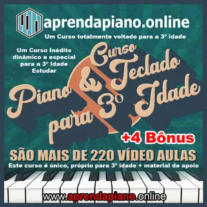 Imagem de capa para o Curso online CURSO PIANO E TECLADO PARA 3º IDADE