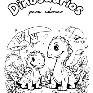 Imagen de portada para Ebook Jurásico de Colores: Un Viaje Creativo al Mundo de los Dinosaurios