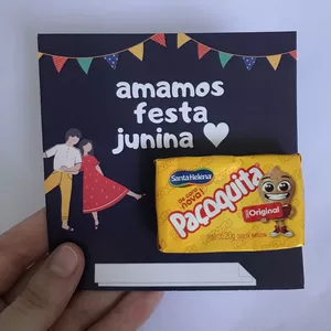 Imagem de capa para o Ebook Cartão Lembrancinha - Amamos Festa Junina