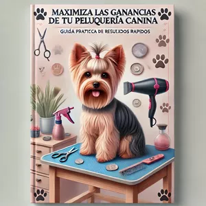 Imagen de portada para Ebook "Maximiza las Ganancias de tu Peluquería Canina: Guía Práctica para Resultados Rápidos"