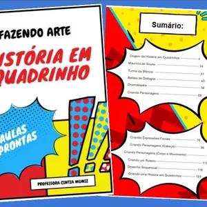 Imagem de capa para o Ebook Apostila de Arte - História em Quadrinhos