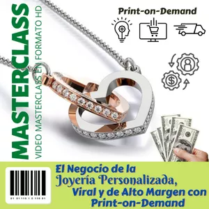 Imagem principal do produto El Negocio de la Joyería Personalizada, Viral y de Alto Margen con Print-on-Demand