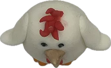 Aprenda a modelar essa galinha com sua crista vermelho no Curso Meu Primeiro Zoológico - Modele 25 Animais em Pasta Americana