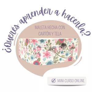 Imagen de portada para Curso online Curso de Cartonaje con Tela - Maletas Tradicionales
