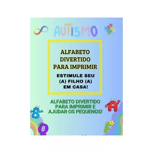Imagem de capa para o Ebook ALFABETO DIVERTIDO PARA IMPRIMIR E APRENDER 