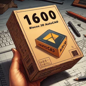 Imagem de capa para o Curso online 1600 Blocos 3D AutoCAD para Agilizar seus Projetos!