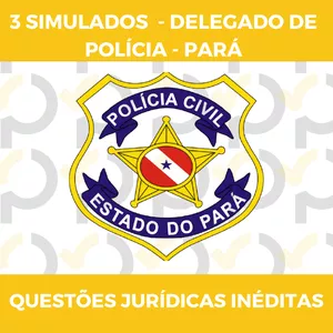 Imagem de capa para o Curso online 1º Simulado para Delegado de Polícia do Pará