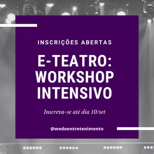 Imagem do curso E-TEATRO: Workshop Intensivo