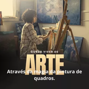 Imagem de Viver de arte através da pintura de quadros  criado por joel design na hotmart