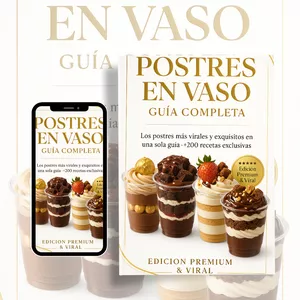 Imagen de portada para Ebook Postres en Vaso Virales Combo Completo +200 Recetas y Bonos GRATIS🎁📚